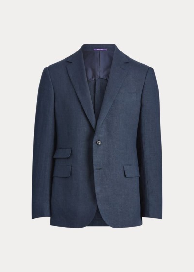 Blazer Ralph Lauren Hombre Azul Oscuro Marino - Gregory Linen - OAWLZ9725